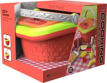 Alltoys Otroški piknik set – košara s hrano, 27 kosov