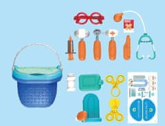 Alltoys Igralni komplet – zdravniška košarica z 15 dodatki