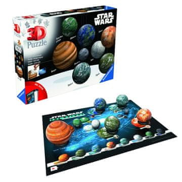 Ravensburger 3D sestavljanka Star Wars – Galaksija z 8 planeti