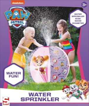 Alltoys Napihljiva vodna razpršilna žoga Paw Patrol 50 cm, rožnata