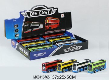 Alltoys Igračni avtobus s svetlobnimi in zvočnimi učinki – Pull Back