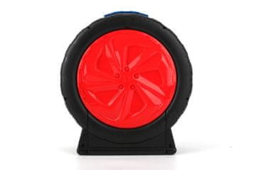 Alltoys Igralni komplet avtomobilčkov v kovčku v obliki pnevmatike, 4 kosi