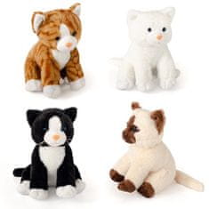 Alltoys Plišasta mačka, 20 cm – na voljo v 4 barvah