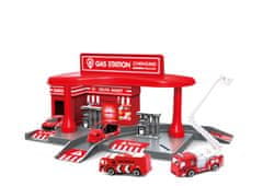 Alltoys Gasilska postaja z dvema avtomobilčkoma