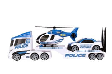 Alltoys Teamsterz policijski transporter s helikopterjem, lučmi in zvokom