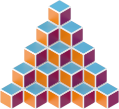 Geomag Geomag Magicube Art – magnetna konstrukcijska igrača, 64 delov