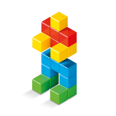 Geomag Geomag Magicube Full Color, 24 magnetnih kock