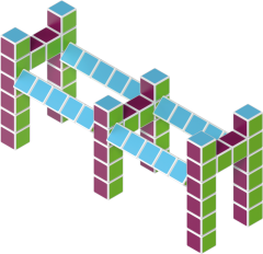 Geomag Geomag Magicube Art – magnetna konstrukcijska igrača, 64 delov