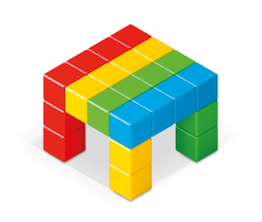 Geomag Geomag Magicube Full Color, 24 magnetnih kock