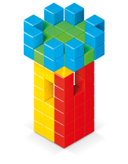 Geomag Geomag Magicube Full Color – magnetne kocke, 64 delov