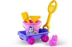 Alltoys Voziček s kompletom za peskovnik – motiv samoroga