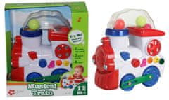 Alltoys Glasbena lokomotiva z lučmi, 8 melodijami in 3 živalskimi zvoki