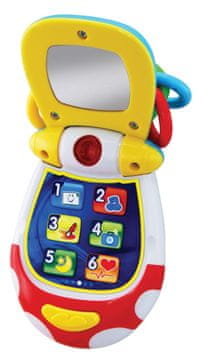 Alltoys Moj prvi preklopni telefon – 40 melodij, lučke in smešni zvoki