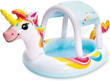 Alltoys Otroški bazen z razpršilnikom – samorog, 254 × 132 × 109 cm