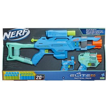 HASBRO NERF Elite 2.0 taktični komplet, 3 izstreljevalniki in 20 puščic