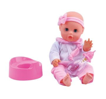 Alltoys Lutka dojenček Bambolina Amore 33 cm s funkcijo lulanja