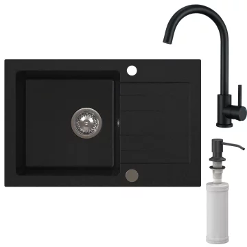 HOMEVELLO Kuhinjsko korito MIXA 681101 BLACK SET