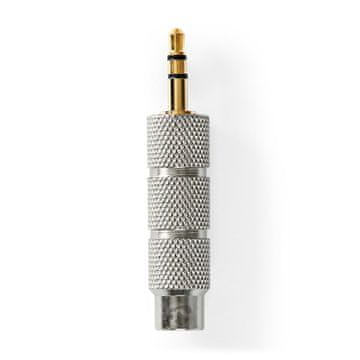 Nedis Stereo avdio adapter 3 5 mm moški 6 35 mm Ženski Pozlačeno Naravnost Kovina Zlato kovina 1 kos Kartonska škatla s pokritim okencem