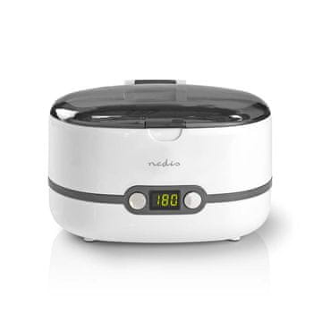 Nedis Ultrazvočno čiščenje nakita Napajalnik 230 V AC 50 Hz Euro Type C CEE 7 16 Bela Plastika