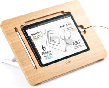 slomart ELETIUO lesen stojalo za risanje iPad z režo za svinčnik in polnjenje
