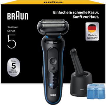 BRAUN Braun Series 5 52-B7000cc električni brivnik, modri, 50 min