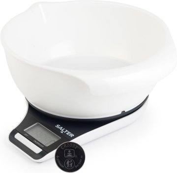 Salter Salter 1089 BKWHDA Digitalna kuhinjska tehtnica - 5 kg, natančno tehtanje za peko, LCD zaslon