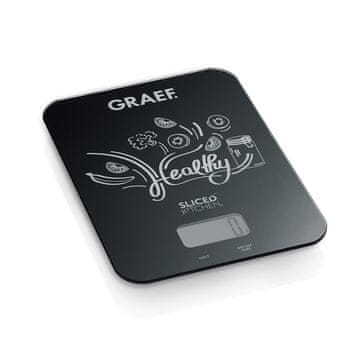 GRAEF GRAEF KS202 digitalna kuhinjska tehtnica, črna, steklena površina, 5 kg