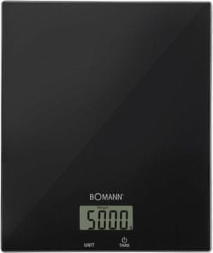 BOMANN Bomann kuhinjska tehtnica digitalna, 5kg, stabilno steklo, visoka natančnost