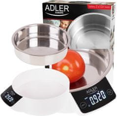 Adler Adler AD 3166 kuhinjska tehtnica, 900ml posoda iz inoxa, 5kg, LCD