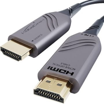slomart KABELDIREKT Optični 8K HDMI 2.1b kabel, 10m, 48G, certificiran