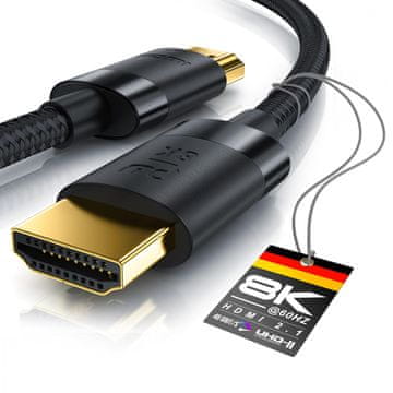 slomart CSL - 8K / 4K HDMI 2.1/2.0 kabel 3m - 48 Gbit/s, 3D