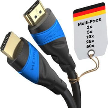 slomart KabelDirekt 8K & 4K HDMI kabel 2x 2m - Deutsche Flexcore-Technik