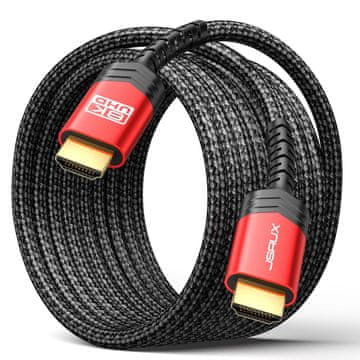 slomart JSAUX 8K HDMI kabel, 3m - HDMI 2.1 48Gbps High Speed