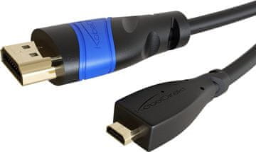 slomart KabelDirekt Micro HDMI na HDMI kabel, 5m - 4K@60Hz