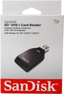 SanDisk SanDisk SD UHS-I čitalnik kartic, črn