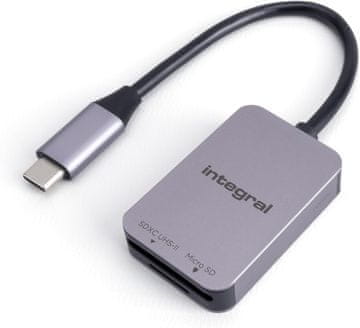Integral Integral UHS-II SD/microSD čitalnik kartic USB-C 3.2 Gen-1