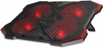 slomart Genesis hladilna podloga za prenosnik 17,3" z 4 ventilatorji, USB Hub