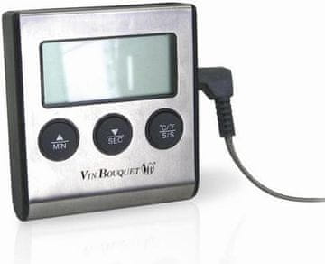 slomart Nerthus FIH 056 kuhinjski termometer s sondo, za meso, pečico, žar