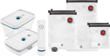 Fresh ZWILLING Fresh & Save vakuumski set za hrano, 8-delni, steklo, modra