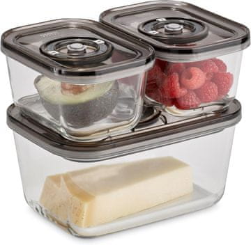 CASO Caso VacuBoxx Eco-Set - 3 vakuumske posode (borosilikatno steklo)
