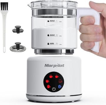 slomart Morpilot - 6-v-1 električni aparat za penjenje mleka, 130-500ml