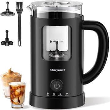 slomart Morpilot - 4-v-1 električni aparat za penjenje mleka, Latte dizajn, 600ml
