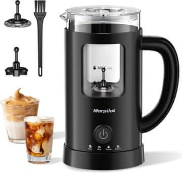 slomart Morpilot - 4-v-1 električni aparat za penjenje mleka, Latte dizajn, 600ml