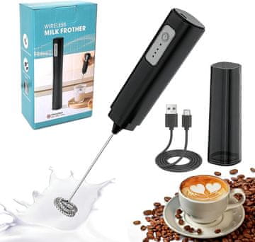 slomart EBUYFIRE Ročni penilnik mleka, USB-C, hitro penjenje