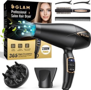 Profi GLAM Profi sušilnik las 2300W, AC motor, ionski