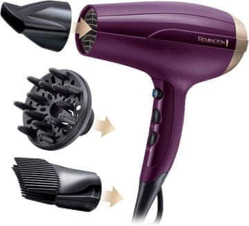 Remington Remington sušilnik las Ionen Your Style, 2300W, vijoličen, za več volumna