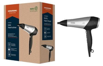 Grundig Grundig HD 6080 B fen, ionski, difuzor, 3+2 nastavitve, 2200W, črn/srebrn