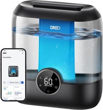 Smart DREO Smart vlažilnik zraka, 6L velik rezervoar, do 60 ur delovanja