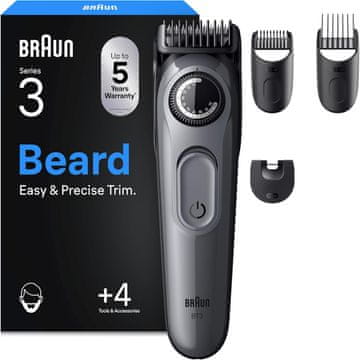 BRAUN Braun Barttrimmer Series 3 BT3525 - Brivnik za brado (siv)