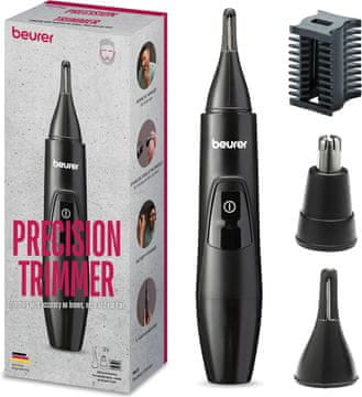 Beurer Beurer MN2X - precizijski trimer, 3 nastavki, za oblikovanje